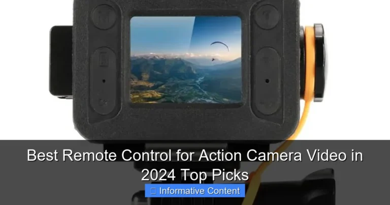 Best Remote Control for Action Camera Video in 2024 Top Picks