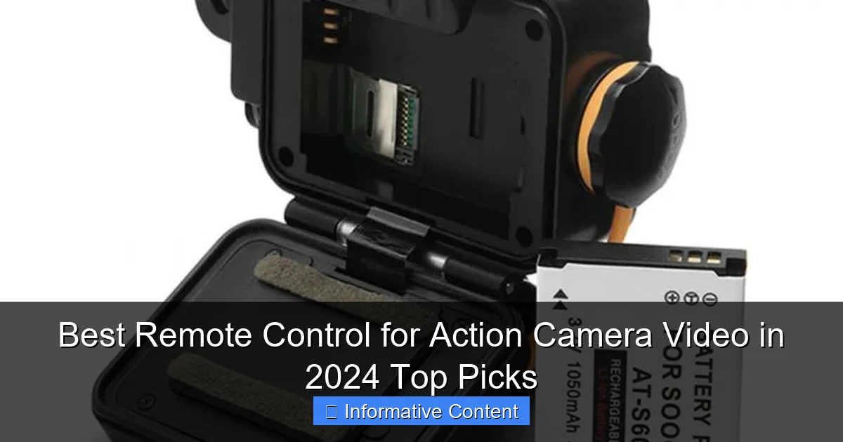 Best Remote Control for Action Camera Video in 2024 Top Picks