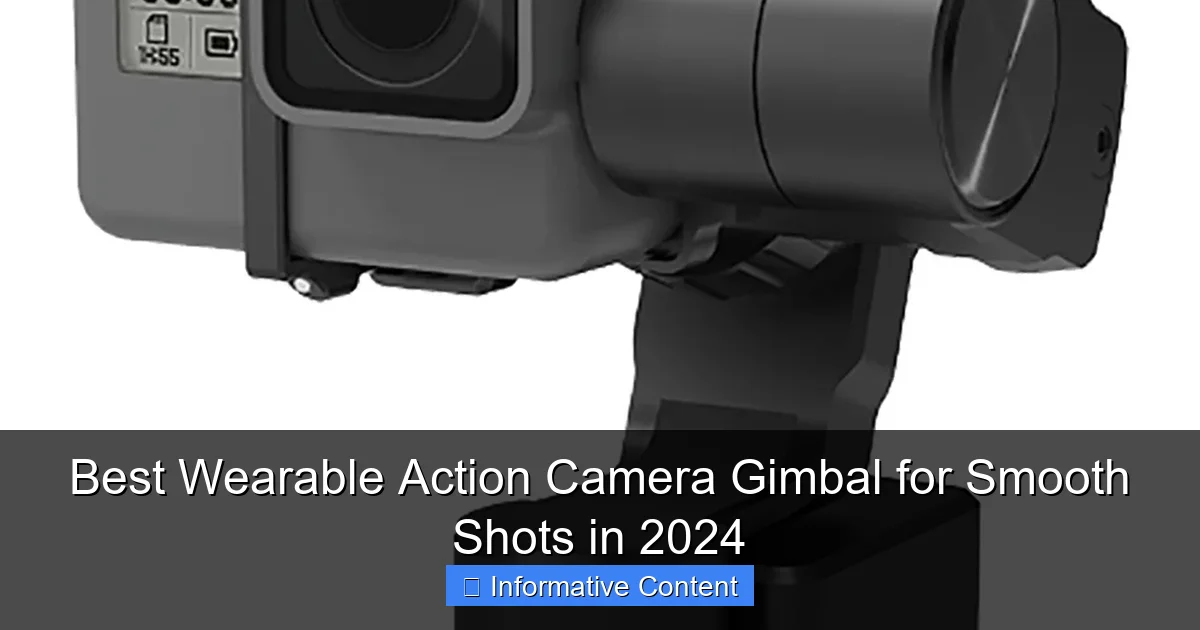 Best Wearable Action Camera Gimbal for Smooth Shots in 2024