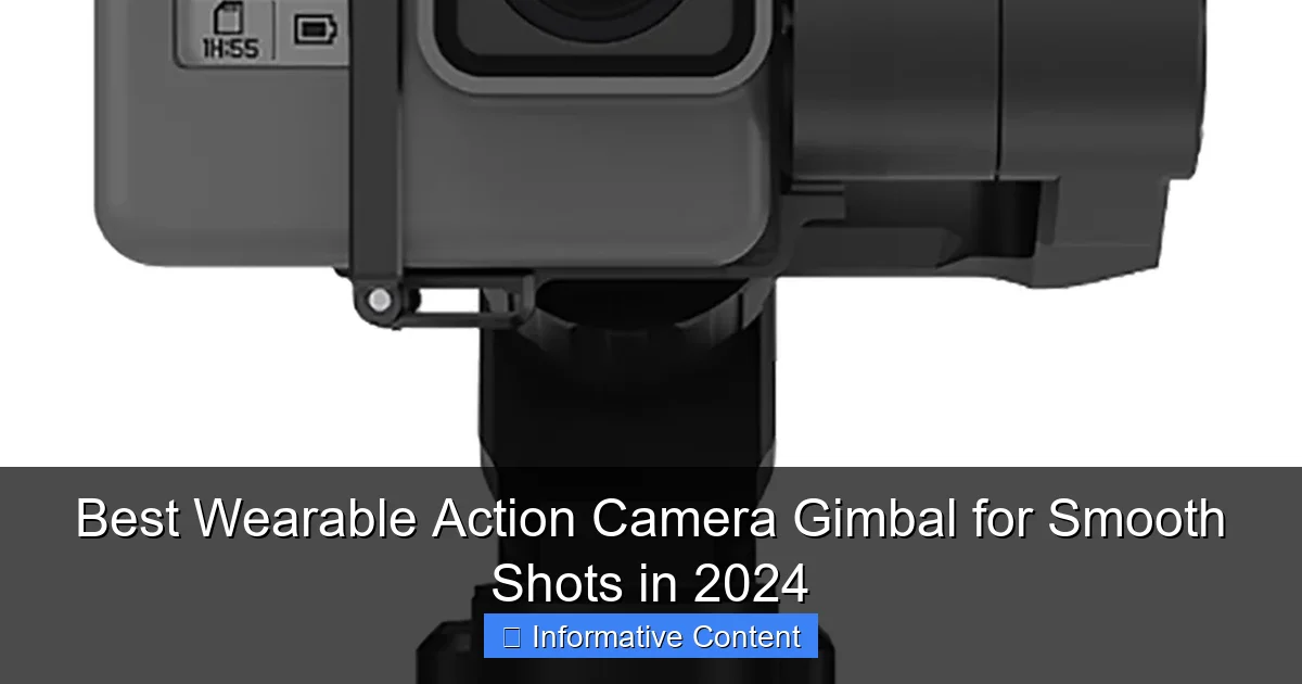 Best Wearable Action Camera Gimbal for Smooth Shots in 2024
