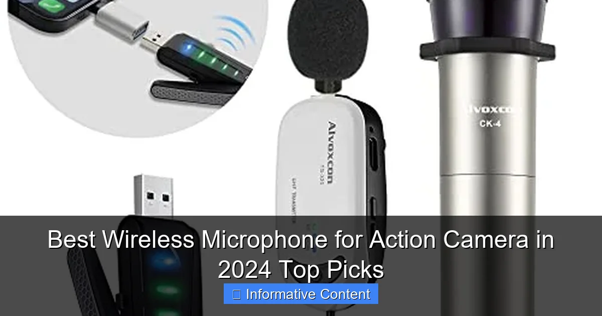 Best Wireless Microphone for Action Camera in 2024 Top Picks