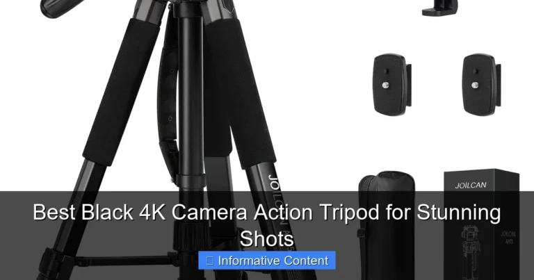 Best Black 4K Camera Action Tripod for Stunning Shots