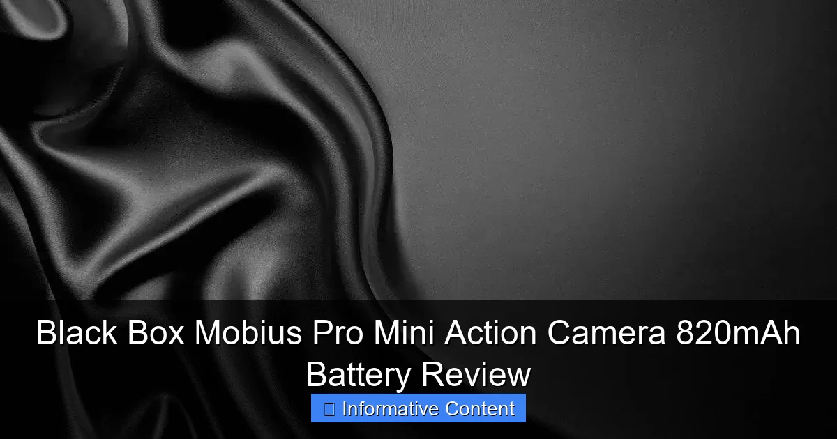 Black Box Mobius Pro Mini Action Camera 820mAh Battery Review