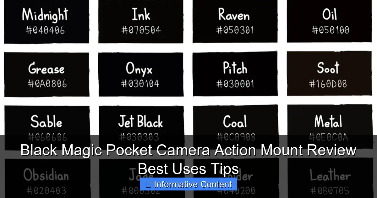 Black Magic Pocket Camera Action Mount Review Best Uses Tips