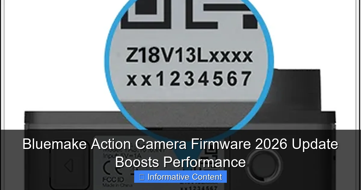 Bluemake Action Camera Firmware 2026 Update Boosts Performance