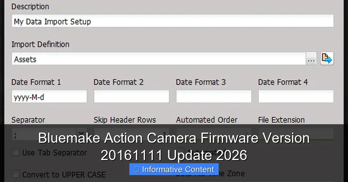 Bluemake Action Camera Firmware Version 20161111 Update 2026
