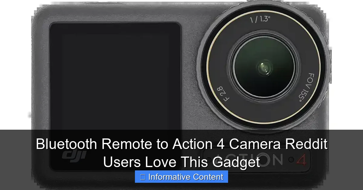 Bluetooth Remote to Action 4 Camera Reddit Users Love This Gadget
