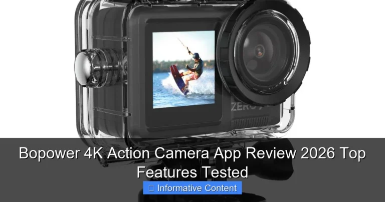 Bopower 4K Action Camera App Review 2026 Top Features Tested