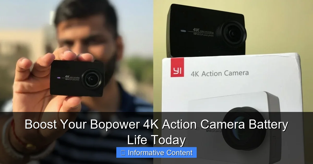 Boost Your Bopower 4K Action Camera Battery Life Today