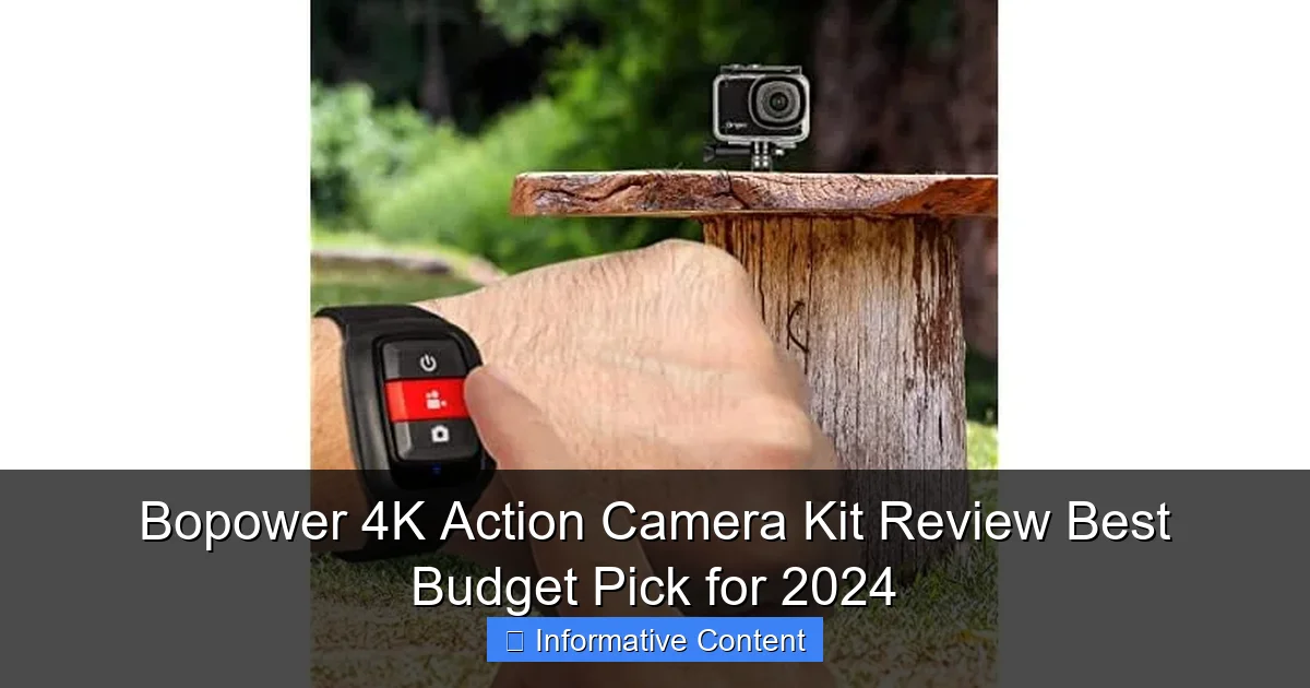 Bopower 4K Action Camera Kit Review Best Budget Pick for 2024