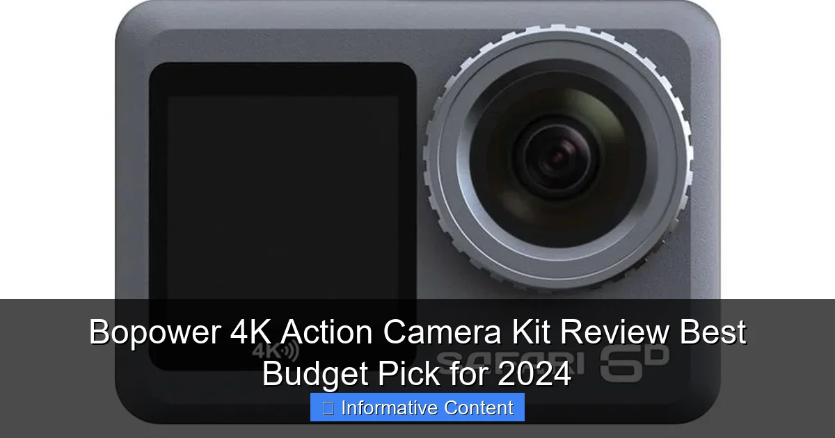 Bopower 4K Action Camera Kit Review Best Budget Pick for 2024