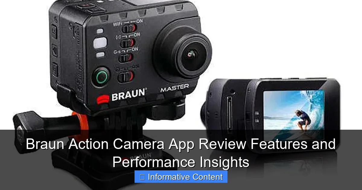 Braun Action Camera App Review Features and Performance Insights