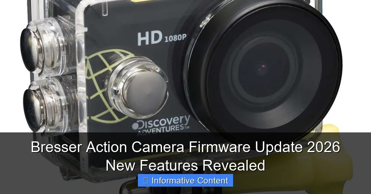Bresser Action Camera Firmware Update 2026 New Features Revealed