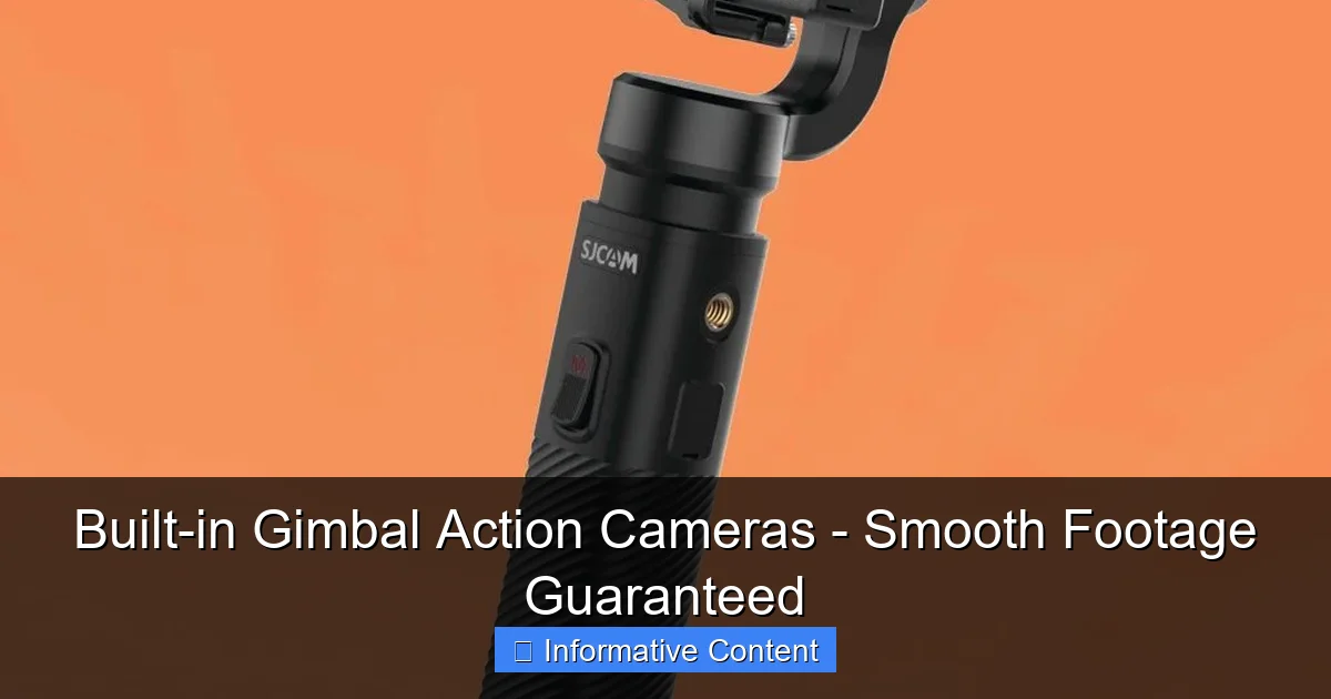Built-in Gimbal Action Cameras - Smooth Footage Guaranteed