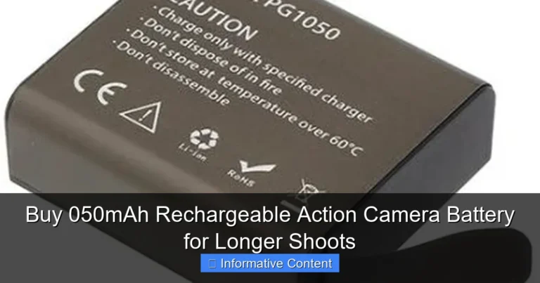 Buy 050mAh Rechargeable Action Camera Battery for Longer Shoots
