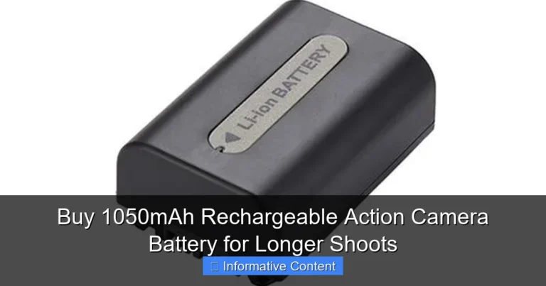 Buy 1050mAh Rechargeable Action Camera Battery for Longer Shoots