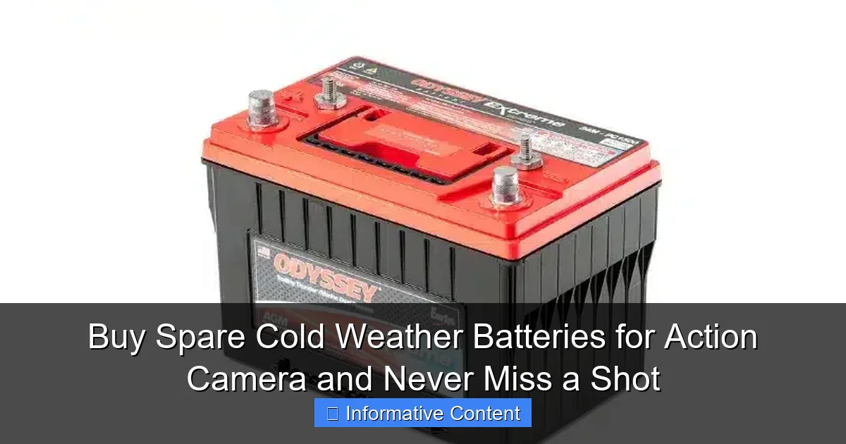 Buy Spare Cold Weather Batteries for Action Camera and Never Miss a Shot