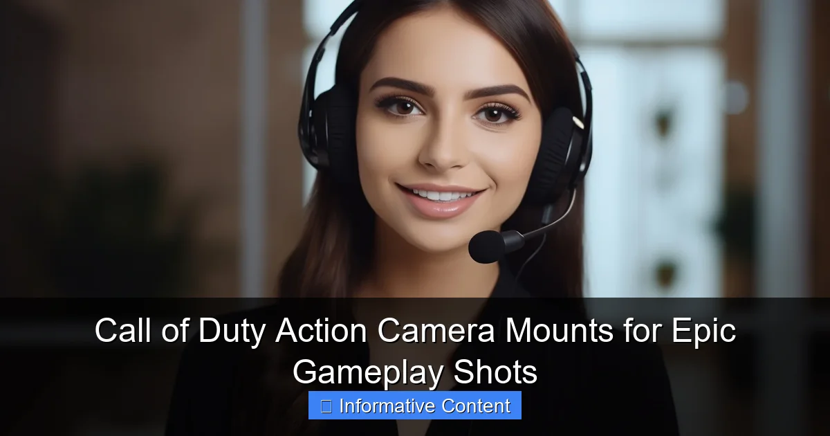 Call of Duty Action Camera Mounts for Epic Gameplay Shots