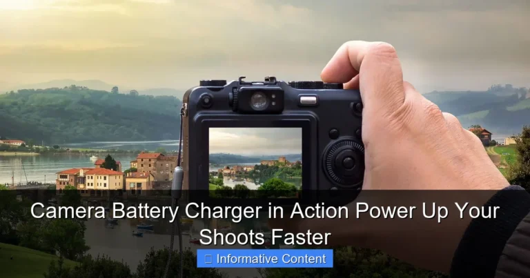 Camera Battery Charger in Action Power Up Your Shoots Faster