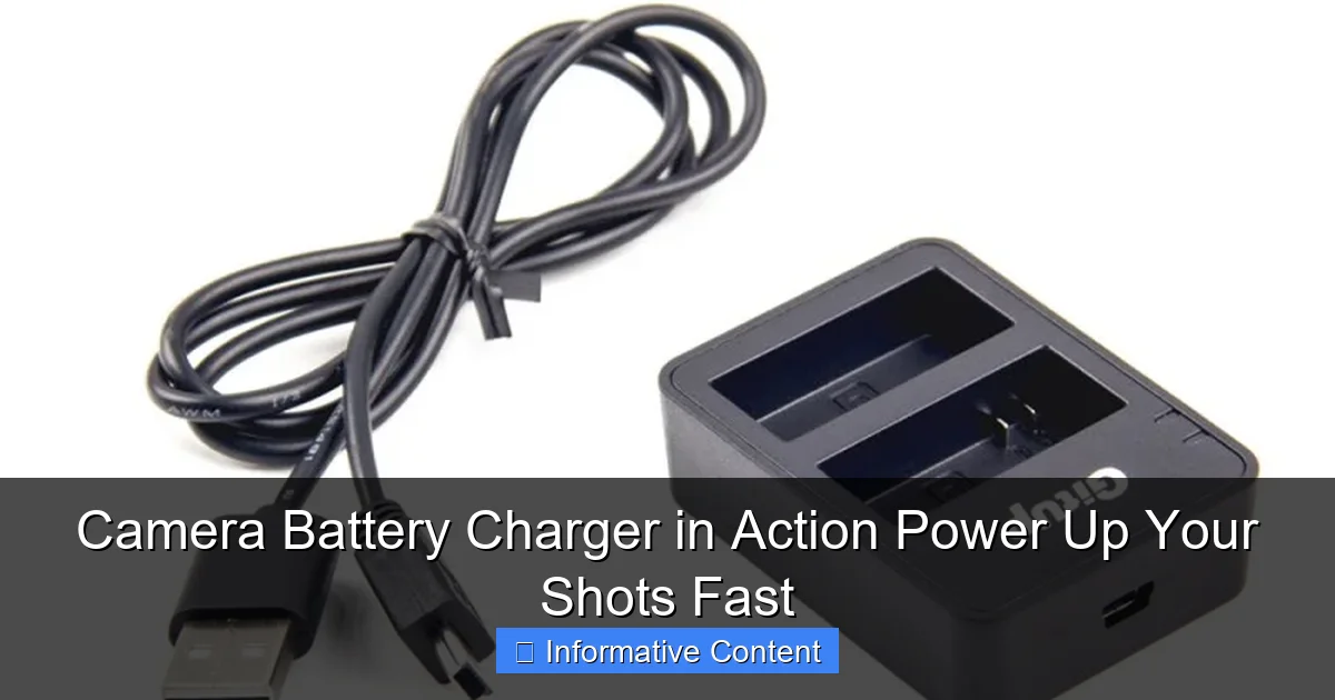 Camera Battery Charger in Action Power Up Your Shots Fast