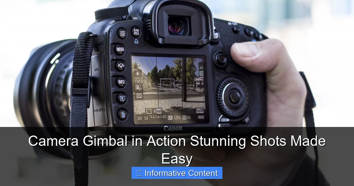 Camera Gimbal in Action Stunning Shots Made Easy