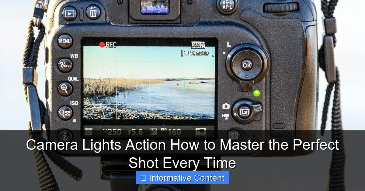 Camera Lights Action How to Master the Perfect Shot Every Time