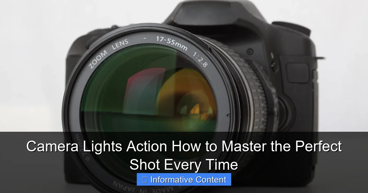 Camera Lights Action How to Master the Perfect Shot Every Time