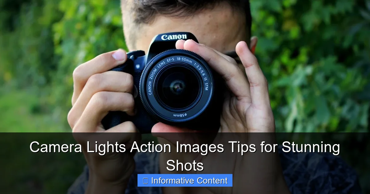 Camera Lights Action Images Tips for Stunning Shots