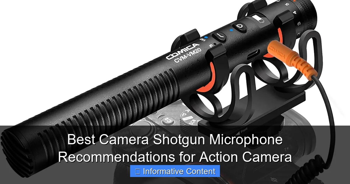 Best Camera Shotgun Microphone Recommendations for Action Camera