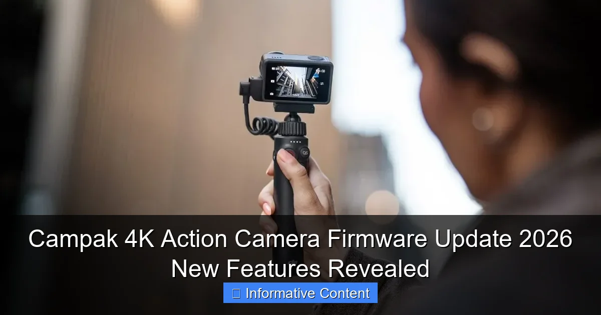 Campak 4K Action Camera Firmware Update 2026 New Features Revealed