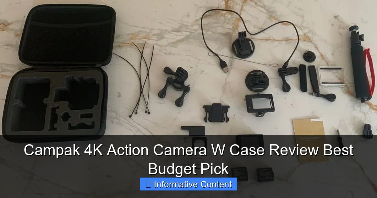 Campak 4K Action Camera W Case Review Best Budget Pick