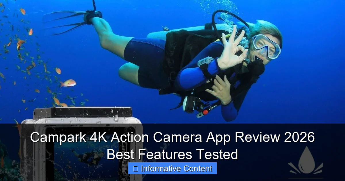 Campark 4K Action Camera App Review 2026 Best Features Tested