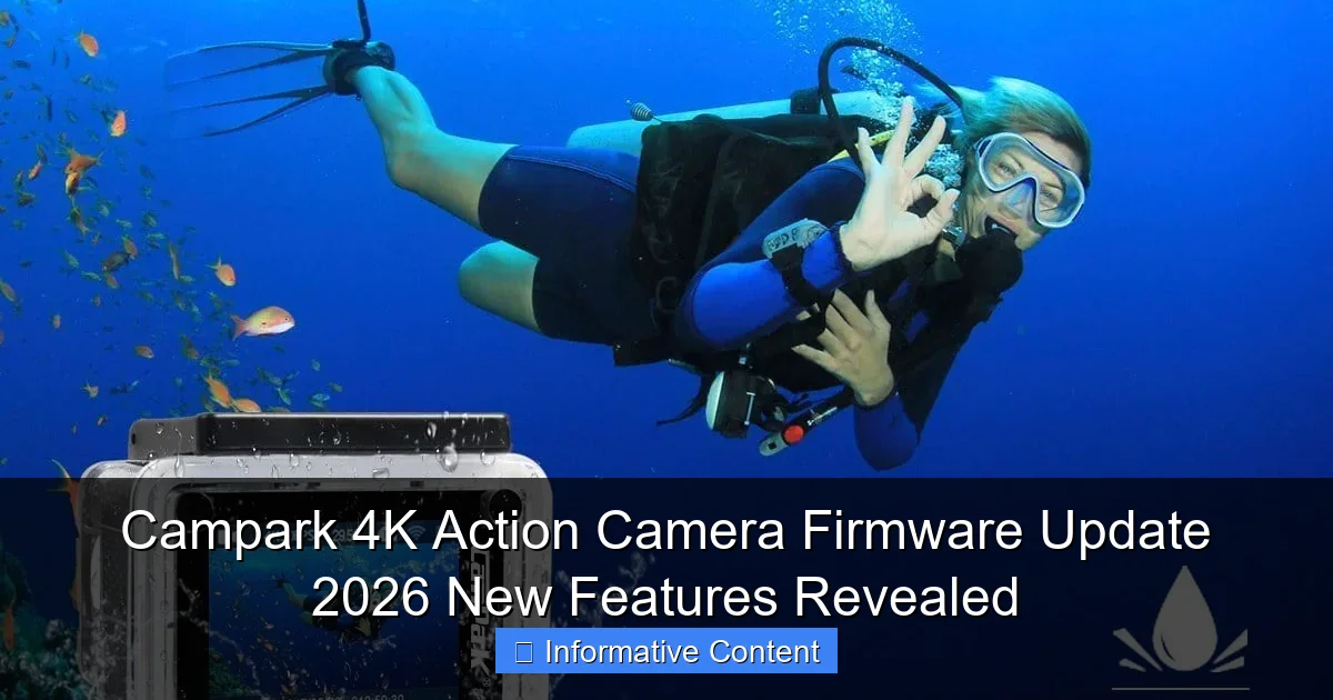 Campark 4K Action Camera Firmware Update 2026 New Features Revealed