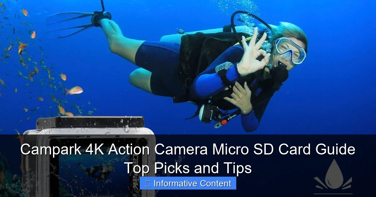 Campark 4K Action Camera Micro SD Card Guide Top Picks and Tips