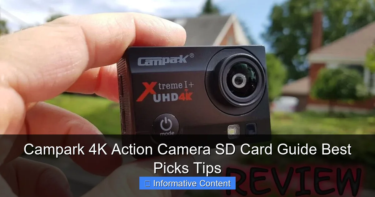 Campark 4K Action Camera SD Card Guide Best Picks Tips