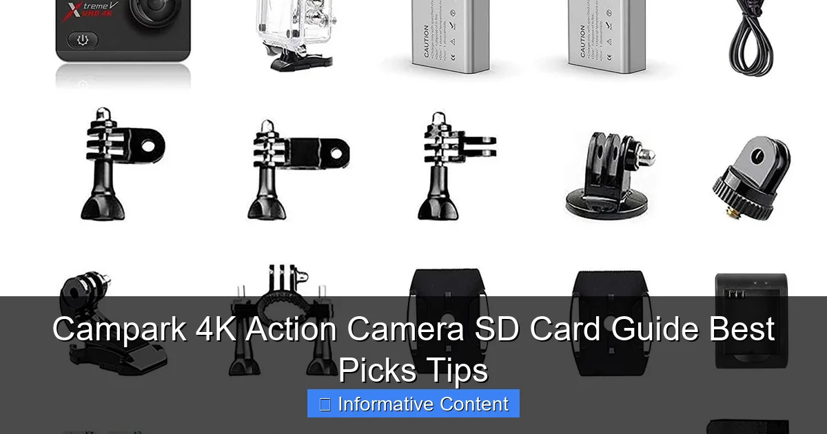 Campark 4K Action Camera SD Card Guide Best Picks Tips