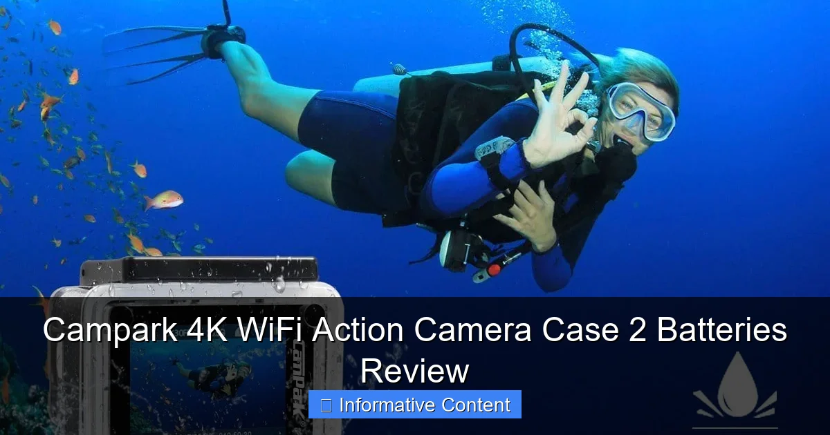 Campark 4K WiFi Action Camera Case 2 Batteries Review