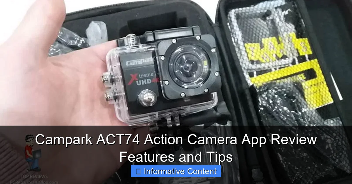 Campark ACT74 Action Camera App Review Features and Tips