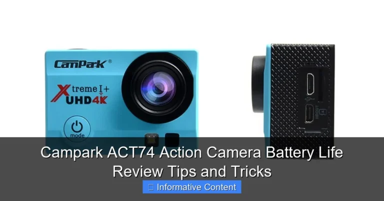 Campark ACT74 Action Camera Battery Life Review Tips and Tricks