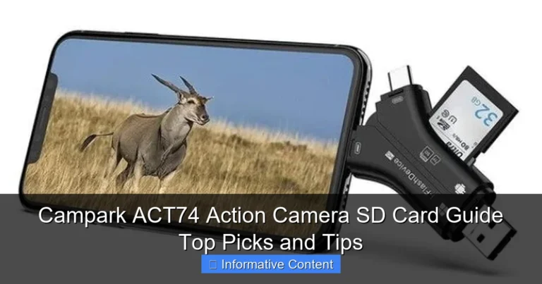 Campark ACT74 Action Camera SD Card Guide Top Picks and Tips