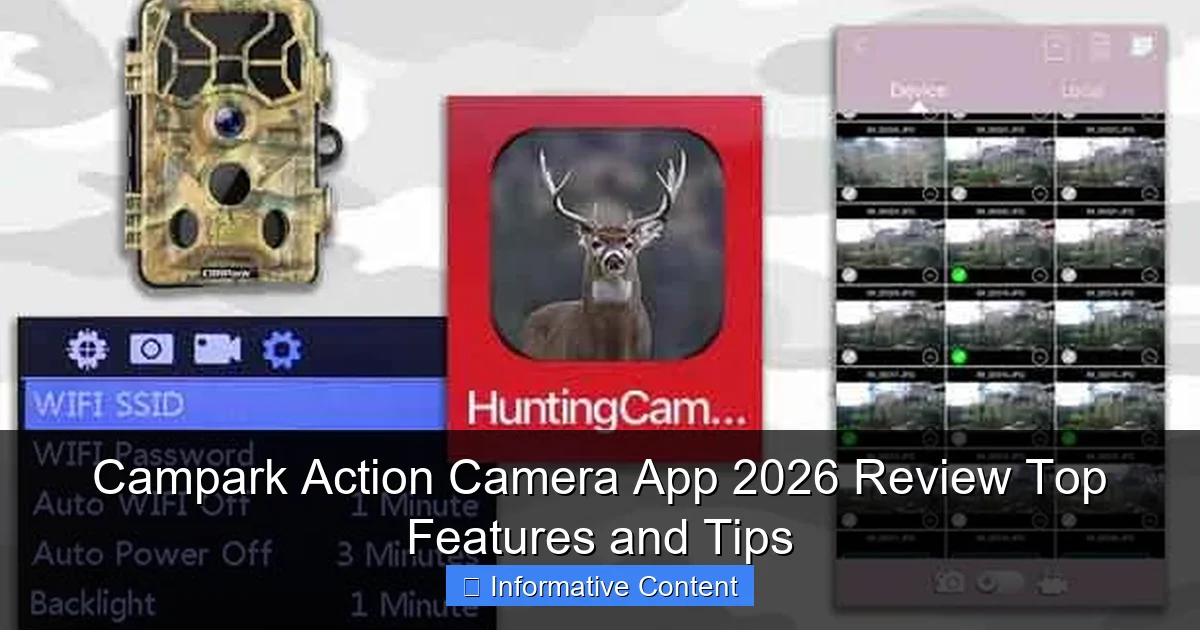 Campark Action Camera App 2026 Review Top Features and Tips