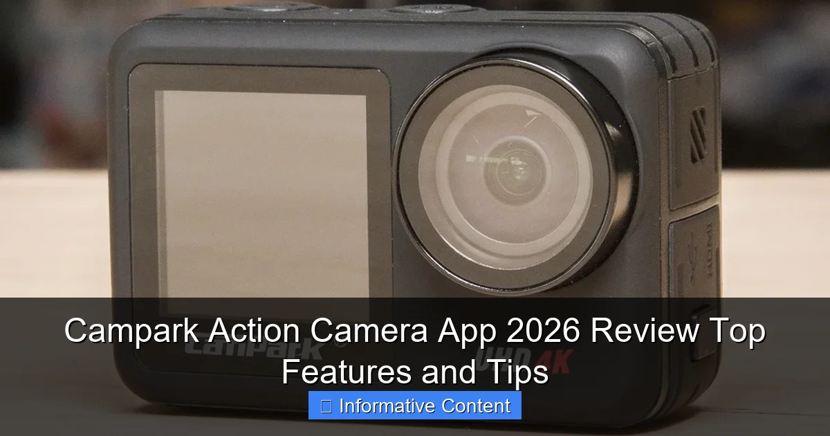 Campark Action Camera App 2026 Review Top Features and Tips