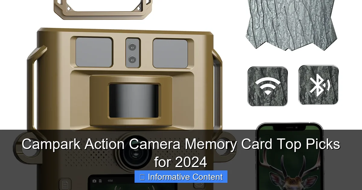 Campark Action Camera Memory Card Top Picks for 2024