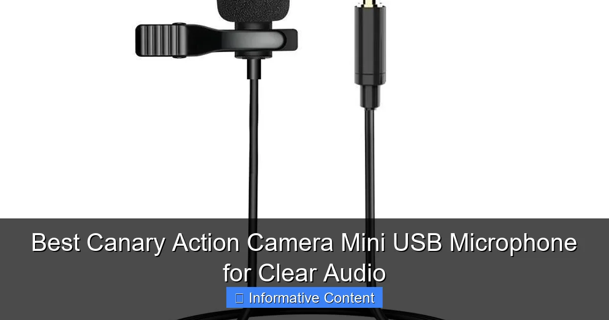 Best Canary Action Camera Mini USB Microphone for Clear Audio