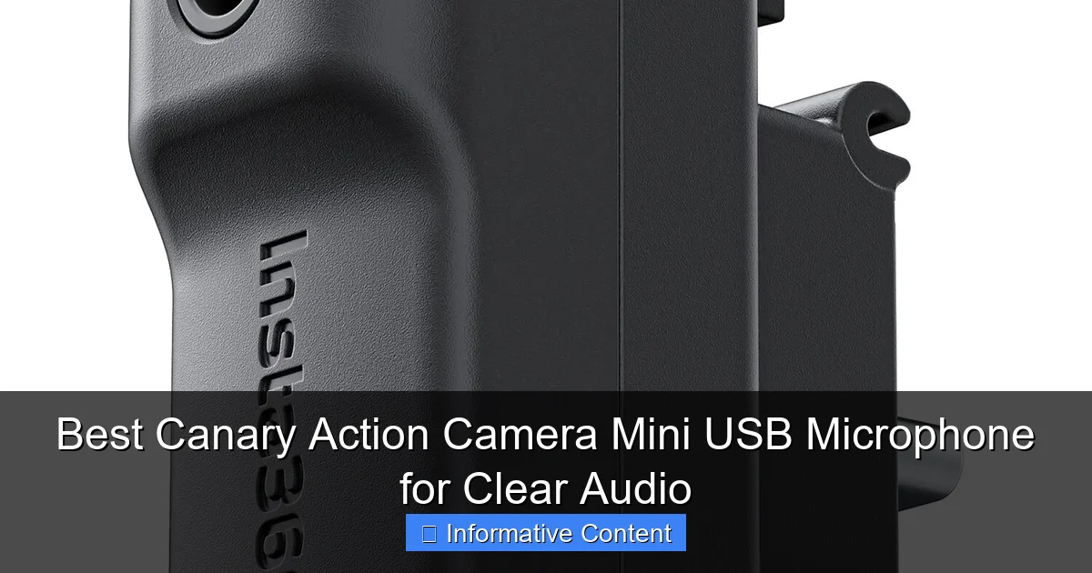 Best Canary Action Camera Mini USB Microphone for Clear Audio