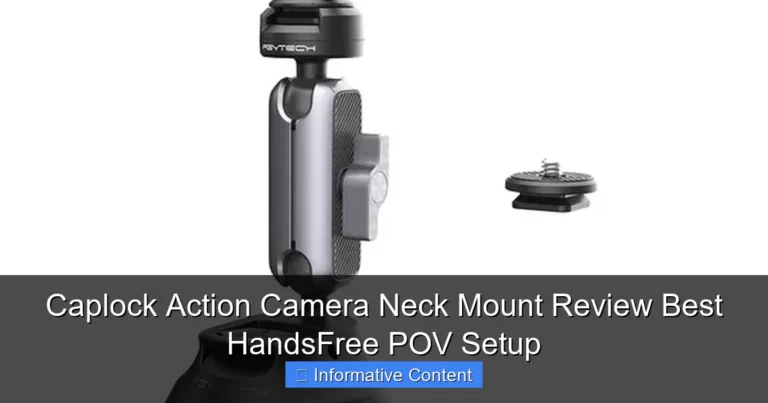 Caplock Action Camera Neck Mount Review Best HandsFree POV Setup