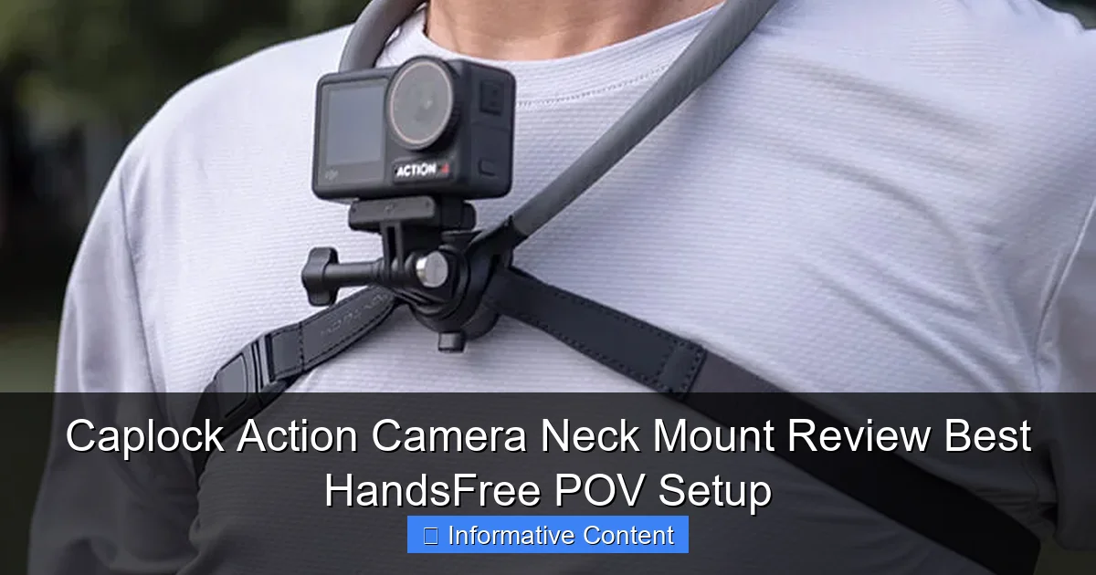 Caplock Action Camera Neck Mount Review Best HandsFree POV Setup