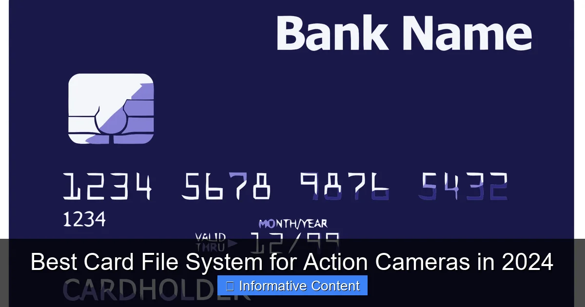 Best Card File System for Action Cameras in 2024
