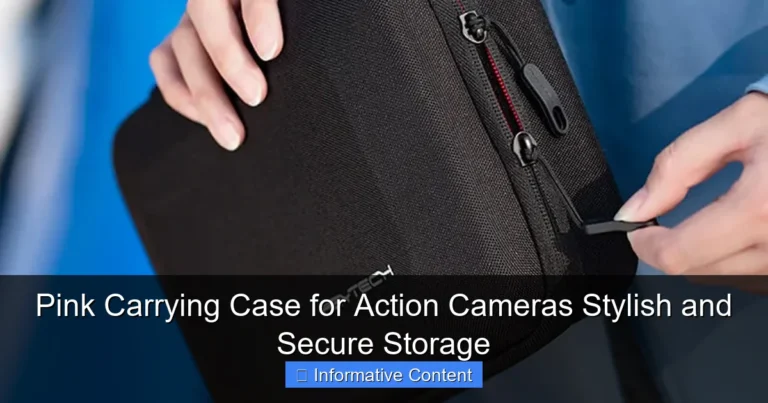 Pink Carrying Case for Action Cameras Stylish and Secure Storage