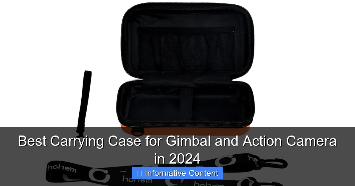 Best Carrying Case for Gimbal and Action Camera in 2024
